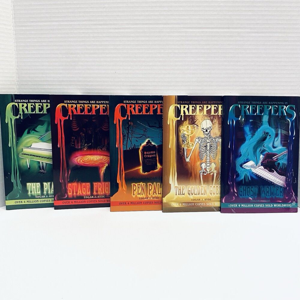 Creepers 1-5 Qty, by Edgar J. Hyde Horror Series Paperbacks Copyright 2023